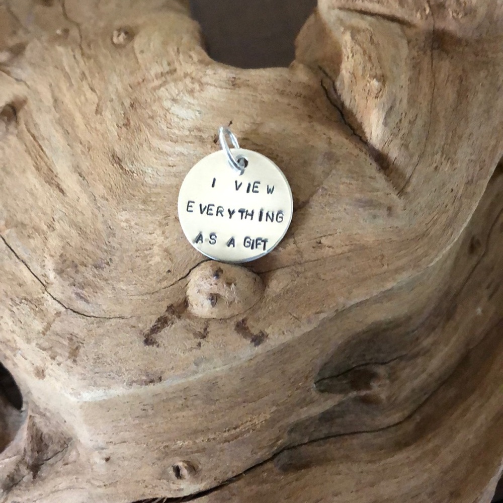 Sterling Silver Affirmation Charm